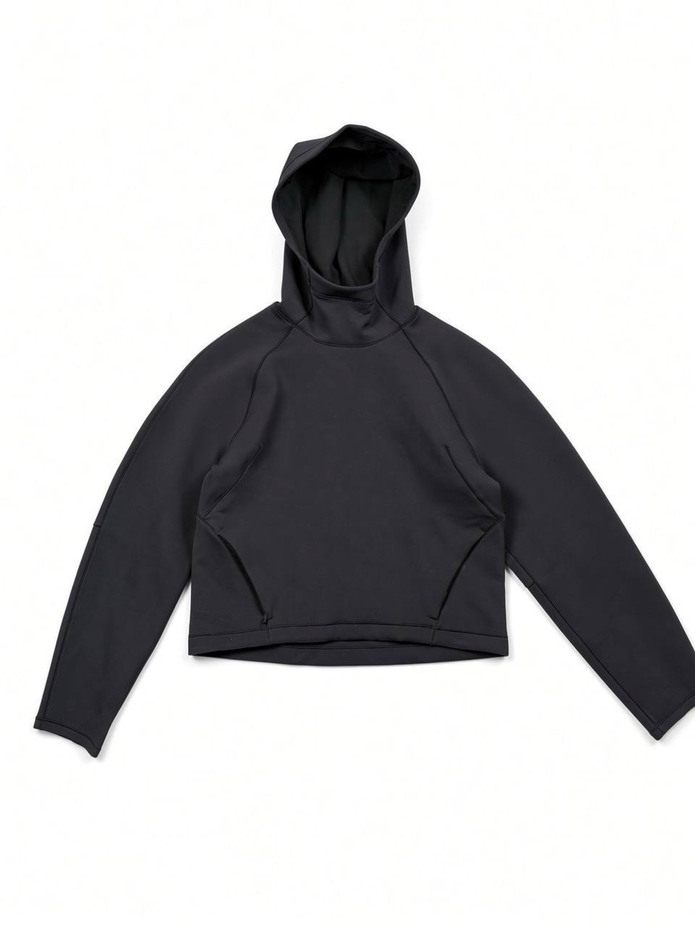Lululemon Scuba Oversized Funnel Neck Crop Hoodie Black Size 2